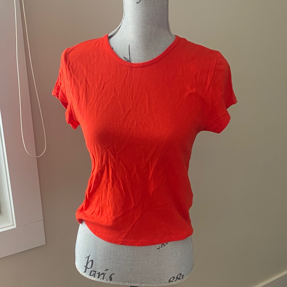 Reformation Bright Red Short Sleeve Tee